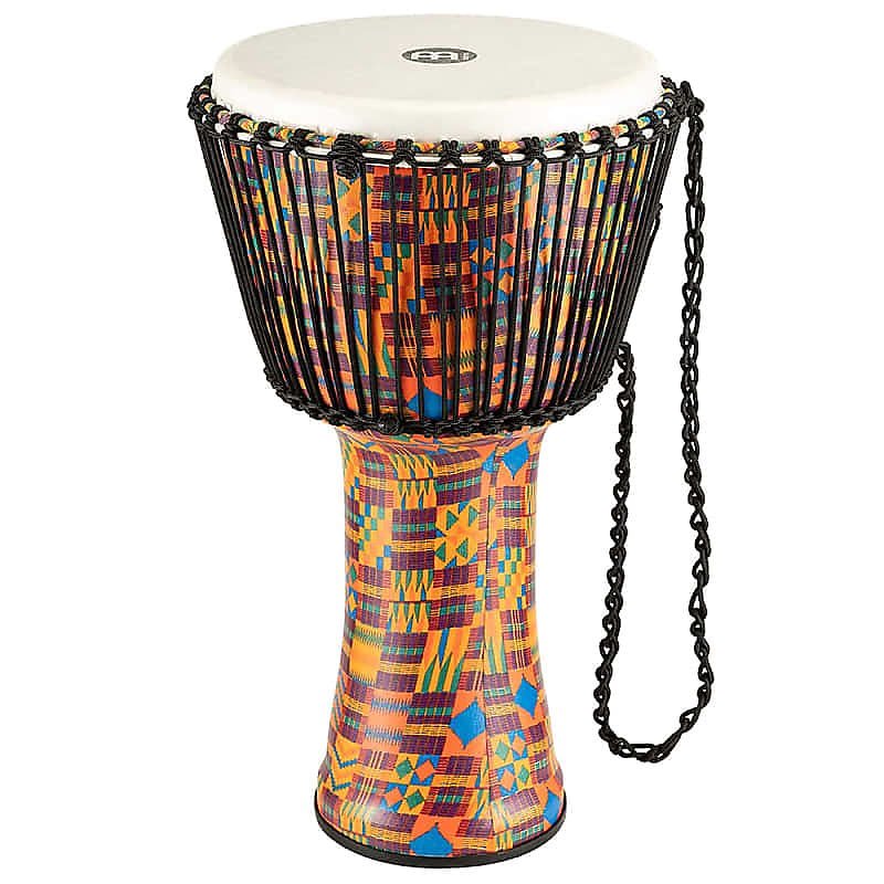 Djembe de cuerda acolchada keniana de la serie Travel de 14" Meinl PADJ2-XL-F con parche sintético